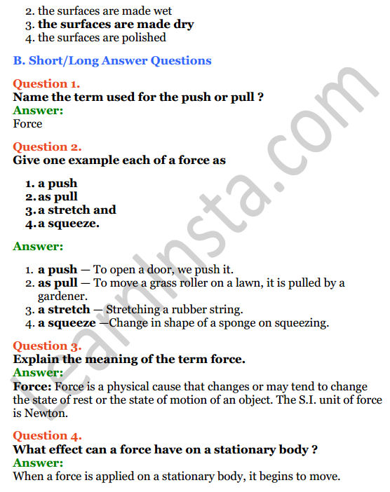 Selina Concise Physics Class 6 ICSE Solutions Chapter 3 Force 4