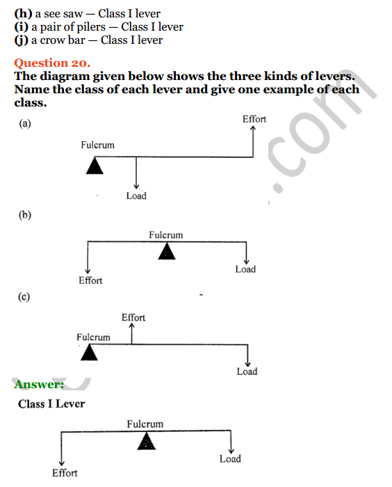 Selina Concise Physics Class 6 ICSE Solutions Chapter 4 Simple Machines 9