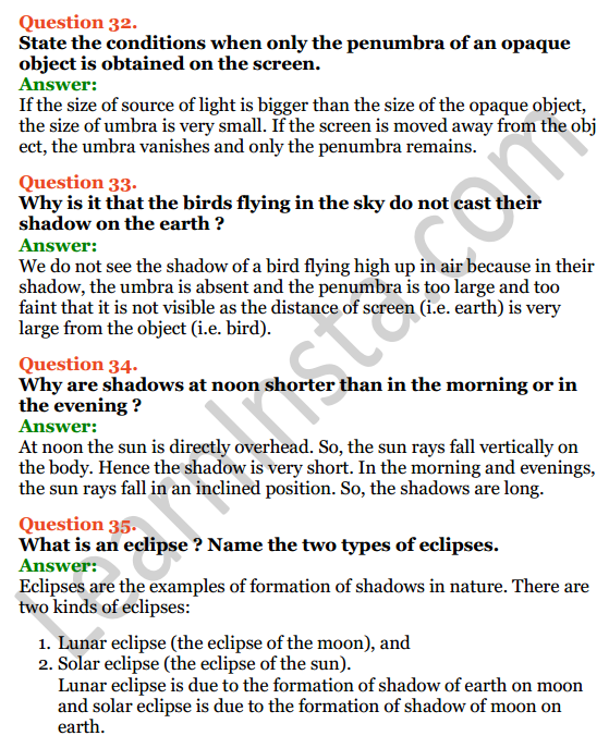 Selina Concise Physics Class 6 ICSE Solutions Chapter 5 Light 16