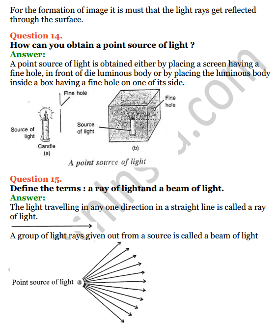 Selina Concise Physics Class 6 ICSE Solutions Chapter 5 Light 7