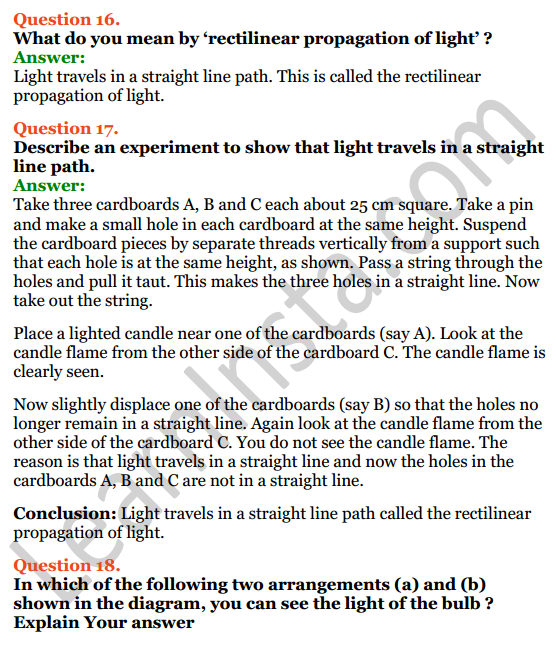 Selina Concise Physics Class 6 ICSE Solutions Chapter 5 Light 8