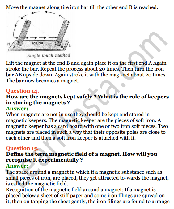 Selina Concise Physics Class 6 ICSE Solutions Chapter 6 Magnetism 8