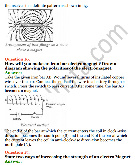 Selina Concise Physics Class 6 ICSE Solutions Chapter 6 Magnetism 9