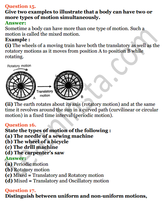 Selina Concise Physics Class 7 ICSE Solutions Chapter 2 Motion 11