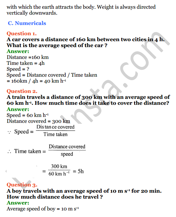 Selina Concise Physics Class 7 ICSE Solutions Chapter 2 Motion 14