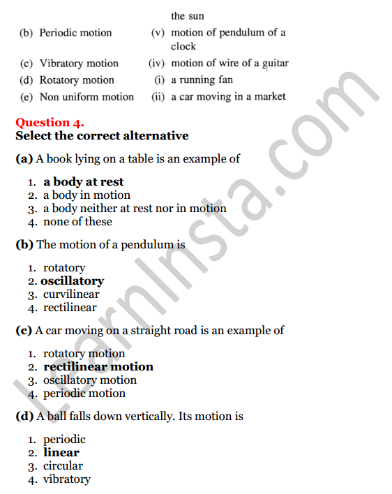 Selina Concise Physics Class 7 ICSE Solutions Chapter 2 Motion 5