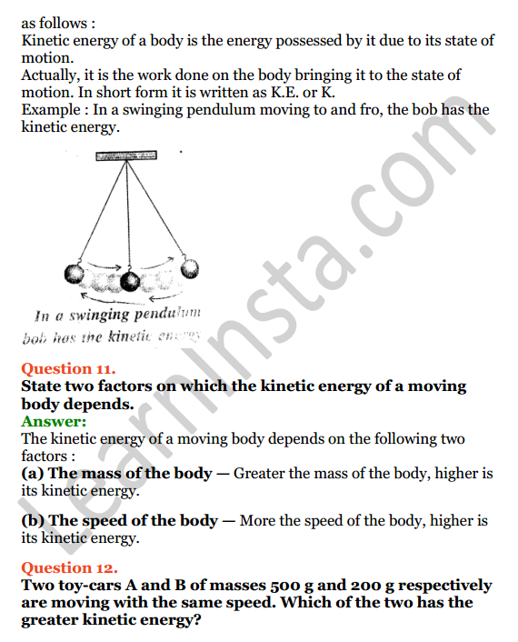 Selina Concise Physics Class 7 ICSE Solutions Chapter 3 Energy 7