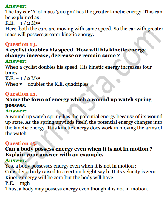 Selina Concise Physics Class 7 ICSE Solutions Chapter 3 Energy 8