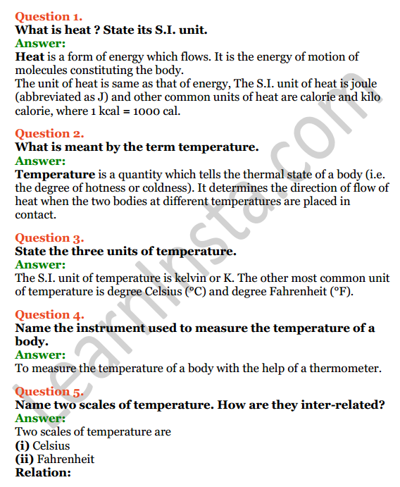 Selina Concise Physics Class 7 ICSE Solutions Chapter 5 Heat 5