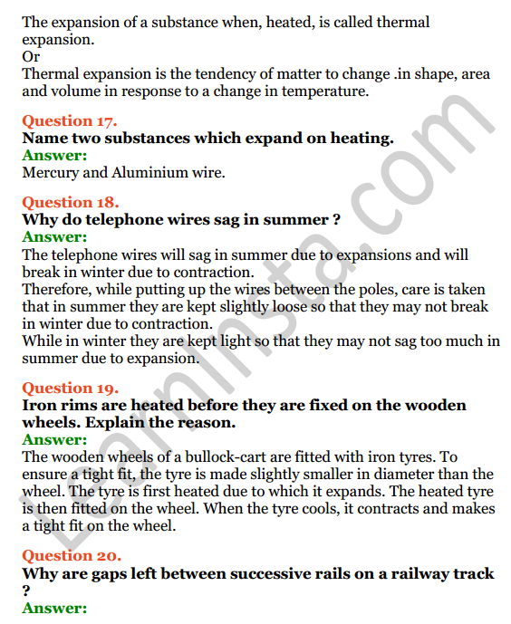 Selina Concise Physics Class 7 ICSE Solutions Chapter 5 Heat 9