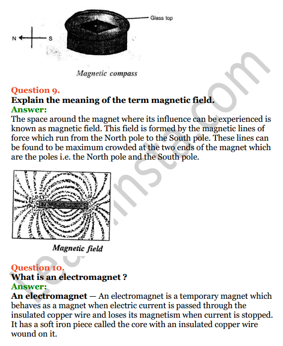 Selina Concise Physics Class 7 ICSE Solutions Chapter 7 Electricity and Magnetism 10