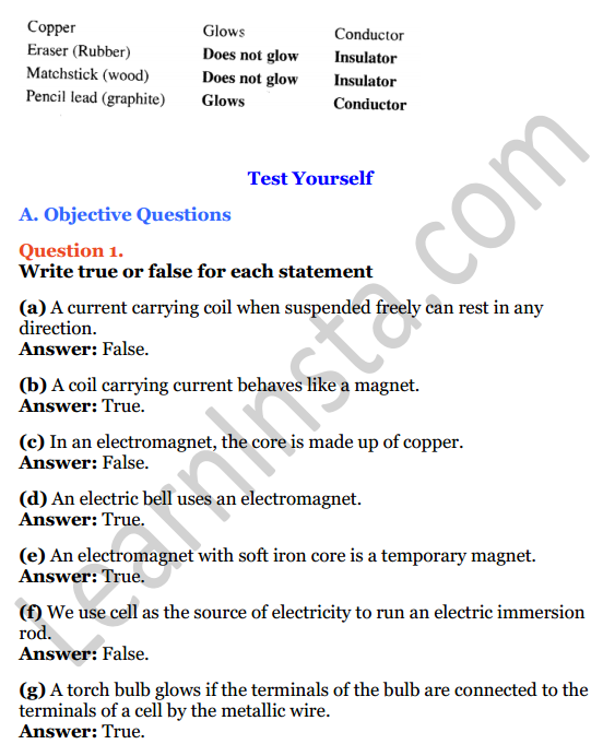 Selina Concise Physics Class 7 ICSE Solutions Chapter 7 Electricity and Magnetism 2