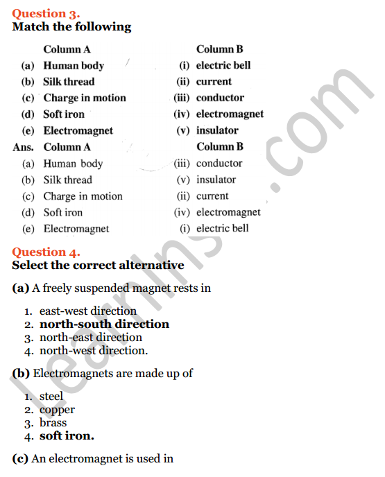 Selina Concise Physics Class 7 ICSE Solutions Chapter 7 Electricity and Magnetism 4