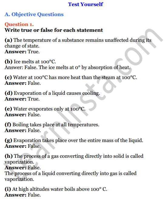 Selina Concise Physics Class 8 ICSE Solutions Chapter 1 Matter 1