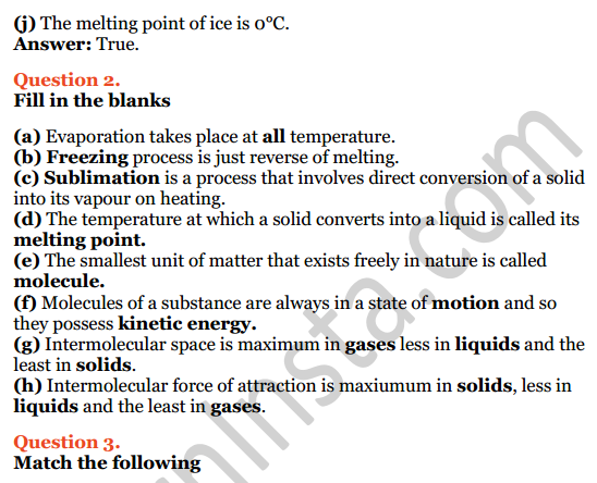 Selina Concise Physics Class 8 ICSE Solutions Chapter 1 Matter 2
