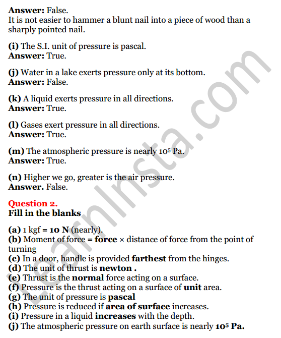 Selina Concise Physics Class 8 ICSE Solutions Chapter 3 Force and Pressure 2