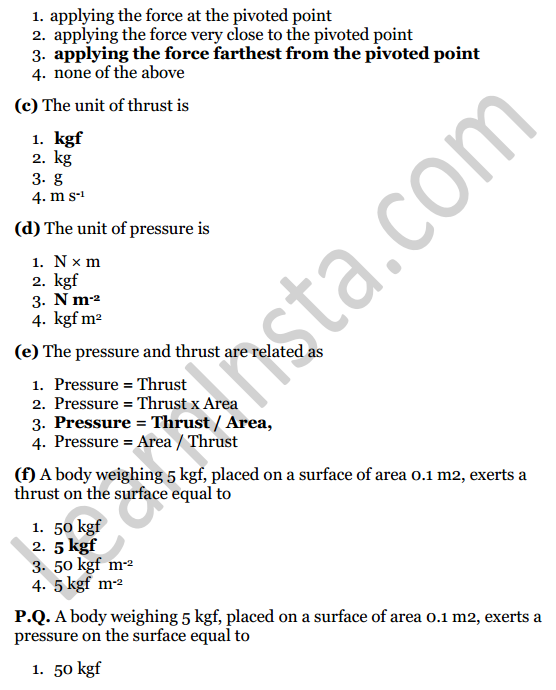Selina Concise Physics Class 8 ICSE Solutions Chapter 3 Force and Pressure 4