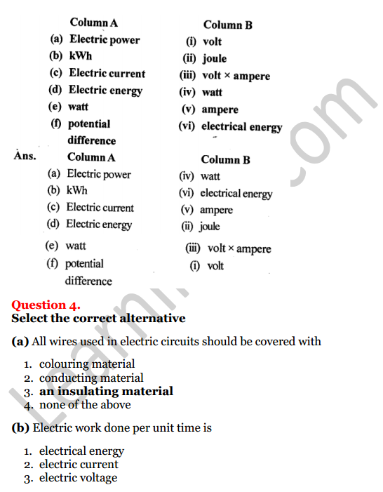 Selina Concise Physics Class 8 ICSE Solutions Chapter 8 Electricity 3