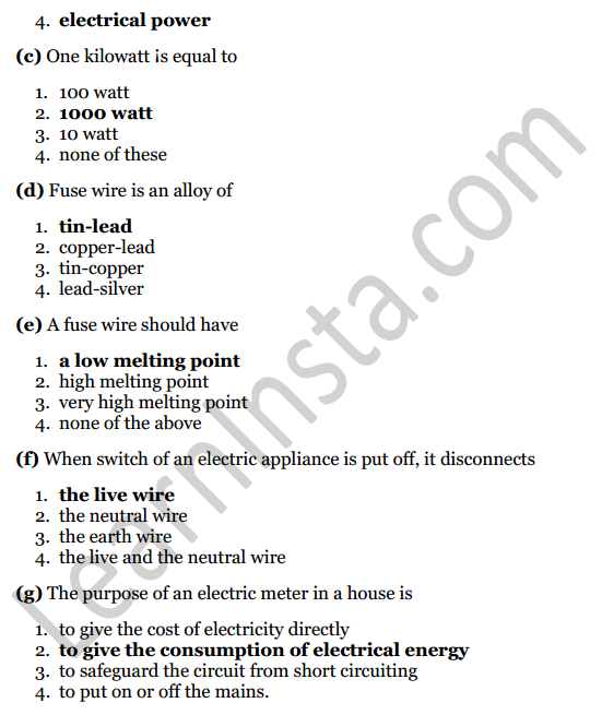 Selina Concise Physics Class 8 ICSE Solutions Chapter 8 Electricity 4