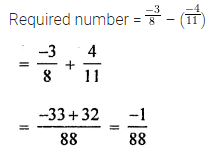ML Aggarwal Class 8 Solutions for ICSE Maths Chapter 1 Rational Numbers Check Your Progress 5