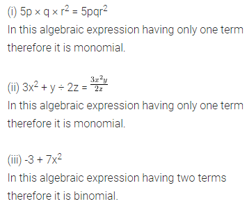 ML Aggarwal Class 8 Solutions for ICSE Maths Chapter 10 Algebraic Expressions and Identities Ex 10.1 2