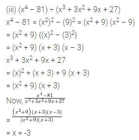 ML Aggarwal Class 8 Solutions for ICSE Maths Chapter 11 Factorisation Check Your Progress 9