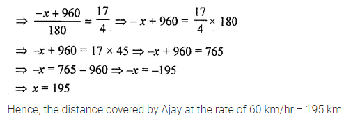 ML Aggarwal Class 8 Solutions for ICSE Maths Chapter 12 Linear Equations and Inequalities in one Variable Check Your Progress 16