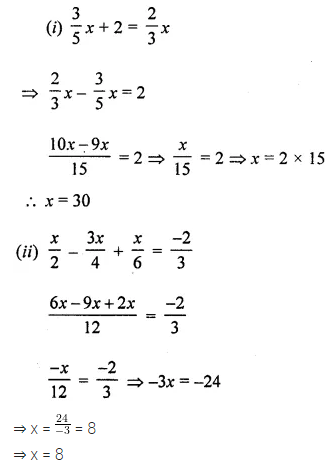 ML Aggarwal Class 8 Solutions for ICSE Maths Chapter 12 Linear Equations and Inequalities in one Variable Check Your Progress 2