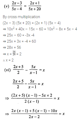 ML Aggarwal Class 8 Solutions for ICSE Maths Chapter 12 Linear Equations and Inequalities in one Variable Check Your Progress 4