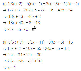 ML Aggarwal Class 8 Solutions for ICSE Maths Chapter 12 Linear Equations and Inequalities in one Variable Ex 12.1 12