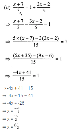 ML Aggarwal Class 8 Solutions for ICSE Maths Chapter 12 Linear Equations and Inequalities in one Variable Ex 12.1 6