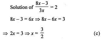 ML Aggarwal Class 8 Solutions for ICSE Maths Chapter 12 Linear Equations and Inequalities in one Variable Objective Type Questions 9
