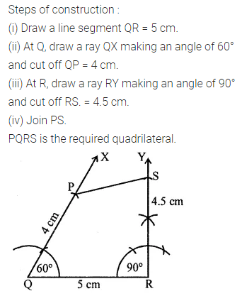 ML Aggarwal Class 8 Solutions for ICSE Maths Chapter 14 Constructions of Quadrilaterals Ex 14.1 8