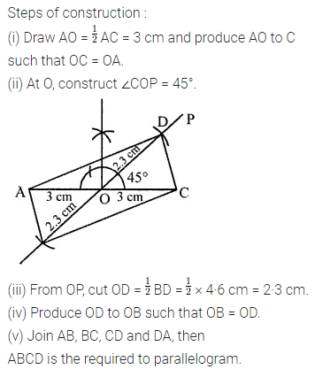 ML Aggarwal Class 8 Solutions for ICSE Maths Chapter 14 Constructions of Quadrilaterals Ex 14.2 4