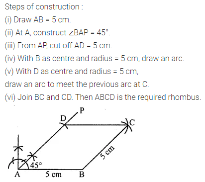 ML Aggarwal Class 8 Solutions for ICSE Maths Chapter 14 Constructions of Quadrilaterals Ex 14.2 9