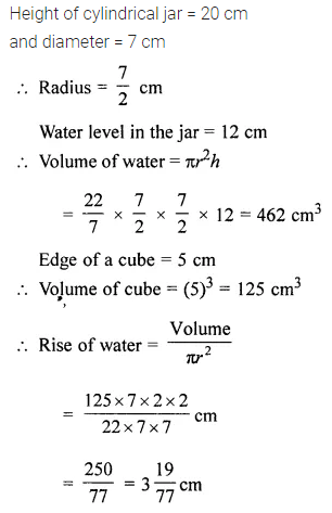 ML Aggarwal Class 8 Solutions for ICSE Maths Chapter 18 Mensuration Objective Type Questions 24