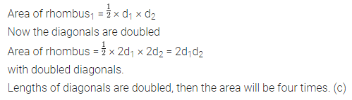 ML Aggarwal Class 8 Solutions for ICSE Maths Chapter 18 Mensuration Objective Type Questions 9