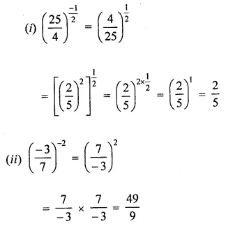 ML Aggarwal Class 8 Solutions for ICSE Maths Chapter 2 Exponents and Powers Check Your Progress 2
