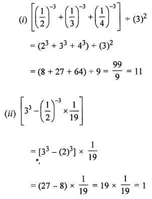 ML Aggarwal Class 8 Solutions for ICSE Maths Chapter 2 Exponents and Powers Check Your Progress 4