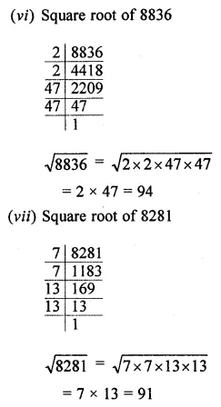 ML Aggarwal Class 8 Solutions for ICSE Maths Chapter 3 Squares and Square Roots Ex 3.3 6