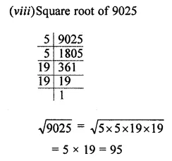 ML Aggarwal Class 8 Solutions for ICSE Maths Chapter 3 Squares and Square Roots Ex 3.3 7