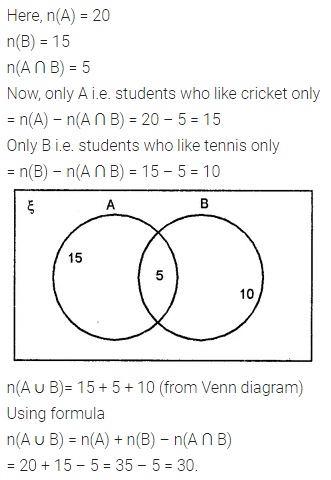 ML Aggarwal Class 8 Solutions for ICSE Maths Chapter 6 Operation on Sets Venn Diagrams Check Your Progress 9
