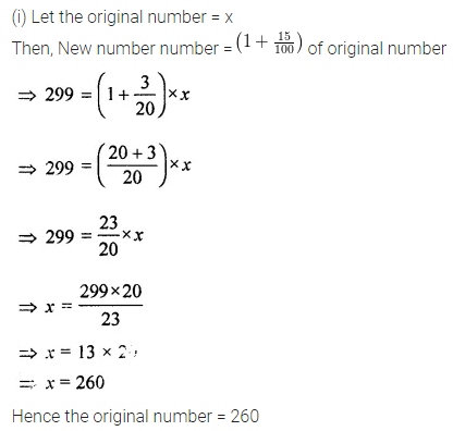 ML Aggarwal Class 8 Solutions for ICSE Maths Chapter 7 Percentage Ex 7.1 18