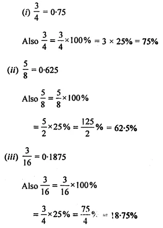 ML Aggarwal Class 8 Solutions for ICSE Maths Chapter 7 Percentage Ex 7.1 5