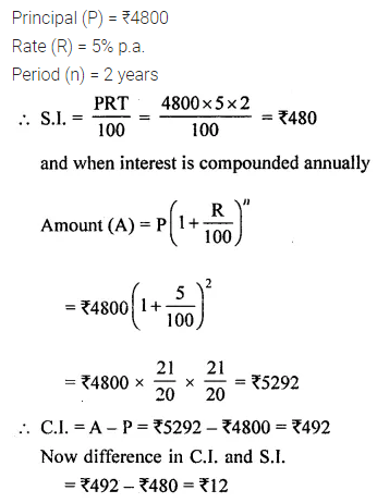 ML Aggarwal Class 8 Solutions for ICSE Maths Chapter 8 Simple and Compound Interest Ex 8.3 3
