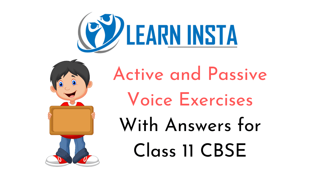 Active And Passive Voice Examples With Answers Class 11