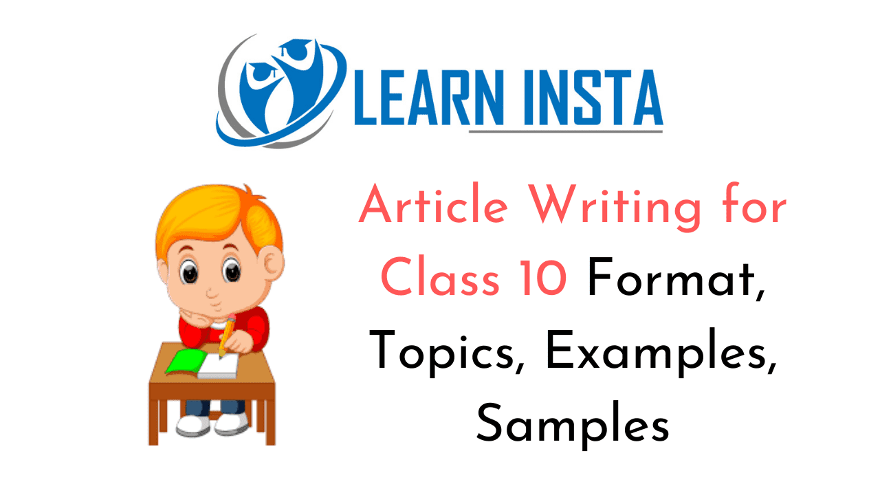 Article Writing Class 10