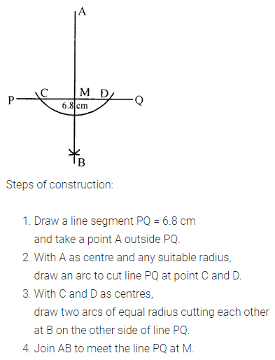 ML Aggarwal Class 6 Solutions for ICSE Maths Chapter 13 Practical Geometry Check Your Progress 2