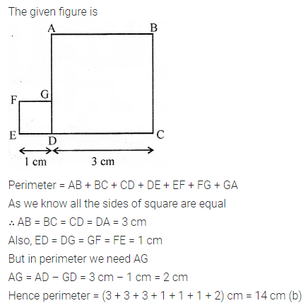 ML Aggarwal Class 6 Solutions for ICSE Maths Chapter 14 Mensuration Objective Type Questions 13