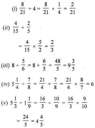 ML Aggarwal Class 6 Solutions for ICSE Maths Chapter 6 Fractions Ex 6.6 7